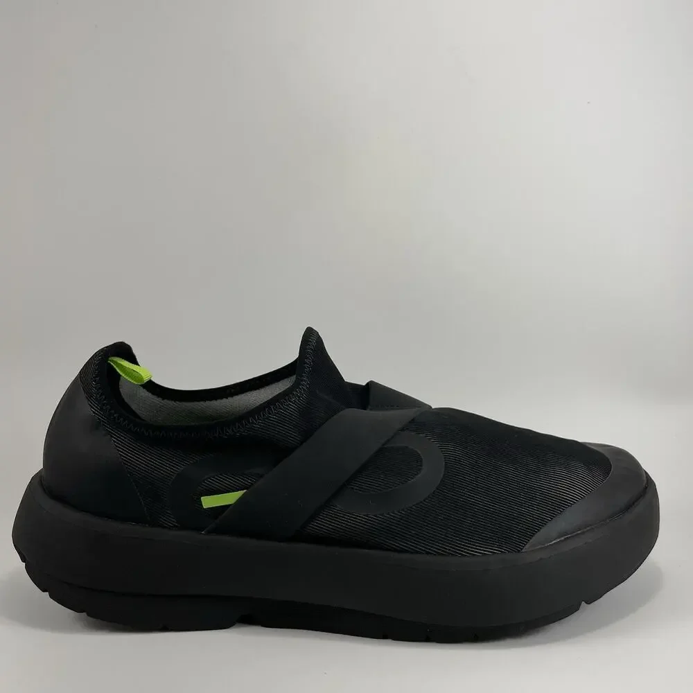Oofos Oomg Eezee Low Slip On Shoes Mens Size 12 Black Comfort Recovery Sneaker